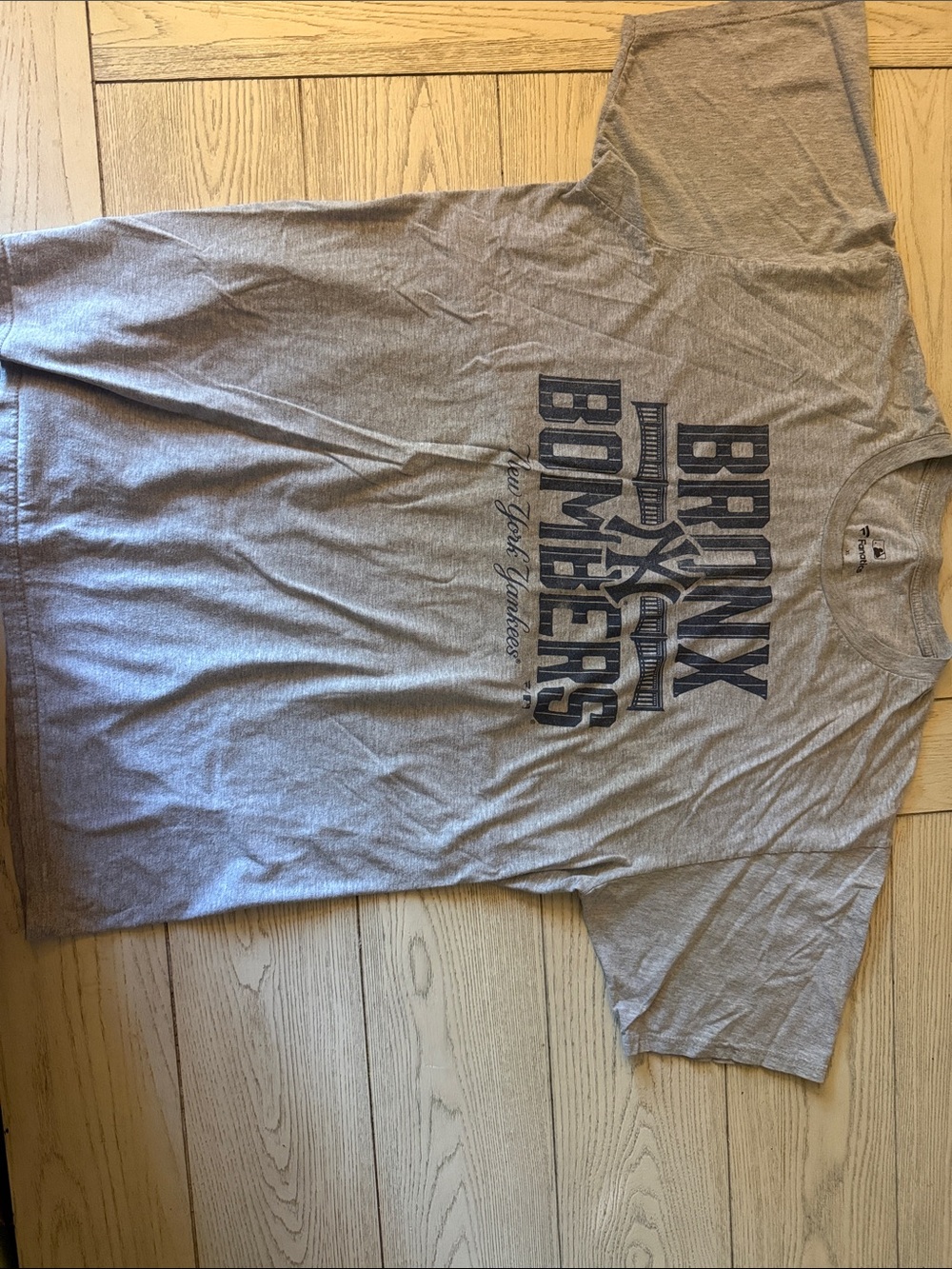 Bronx Bombers Gray Graphic Tee